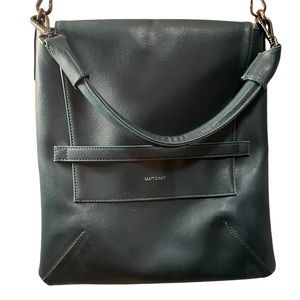 Teal Matt & Nat Riley Vegan Leather Messenger Bag Purse